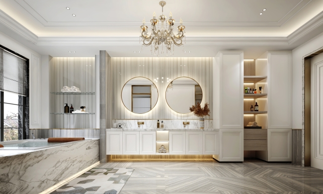 French bathroom design