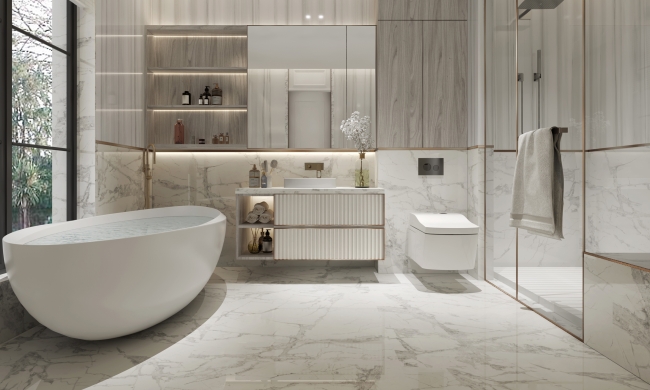 Minimalist bathroom design