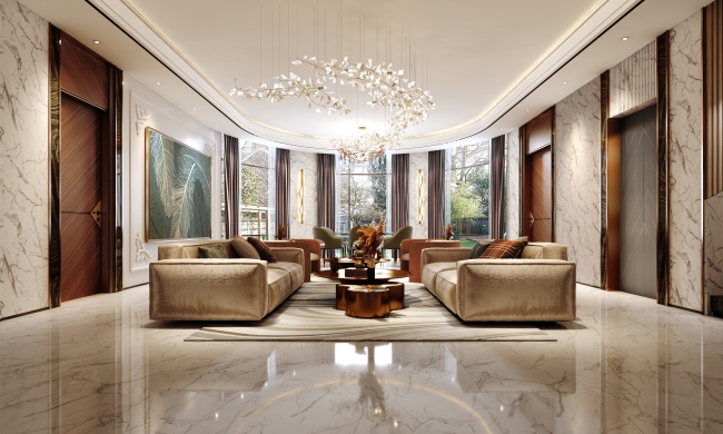 Modern luxury living room design