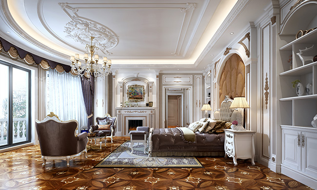 French style master bedroom