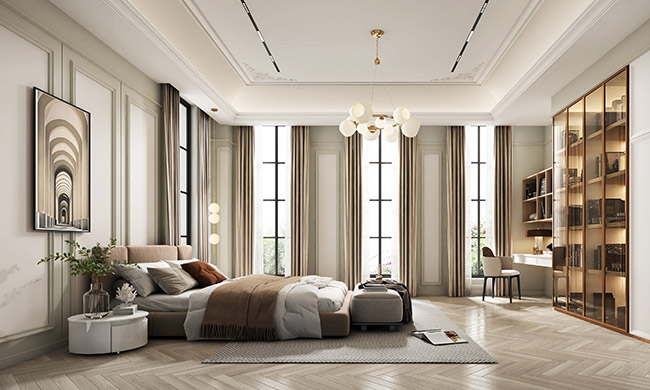 Minimalist master bedroom design