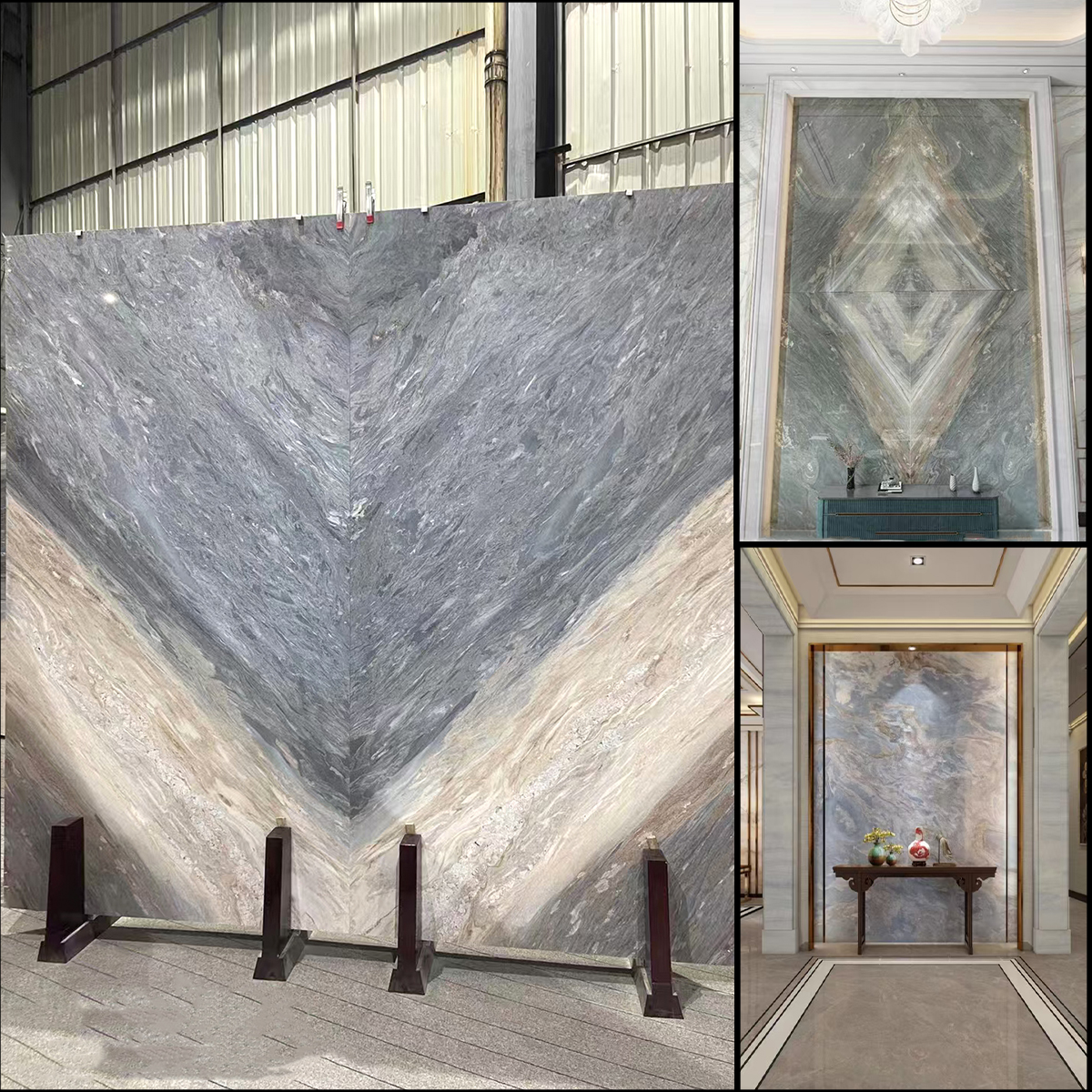Blue Gold Sand Marble