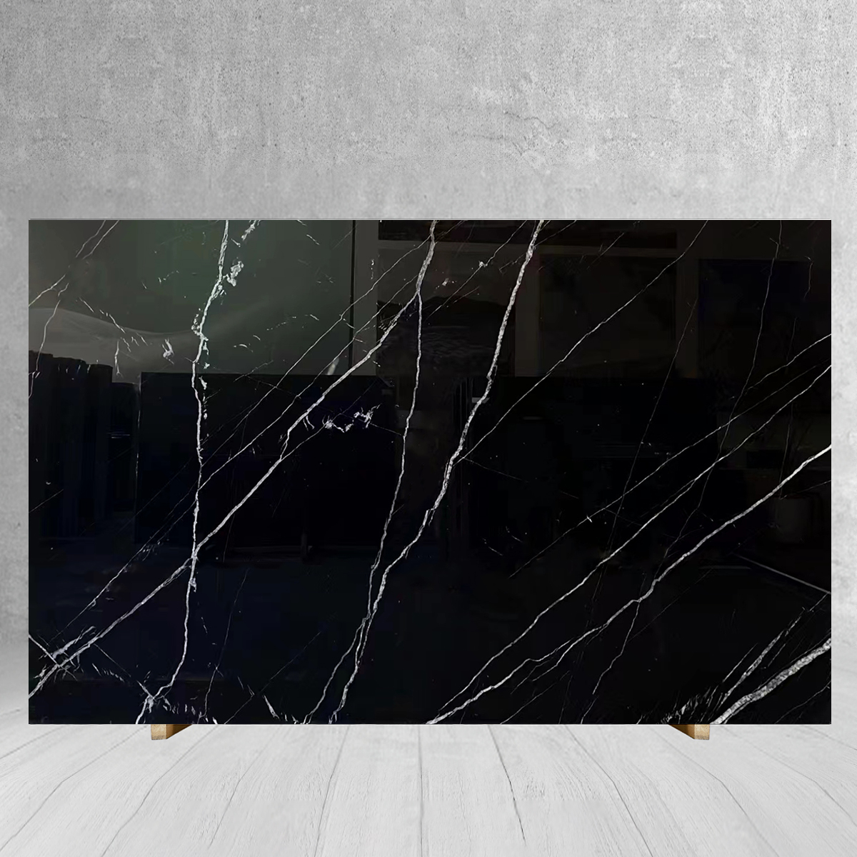 Natural Black Marquina Marble Decoration Pr