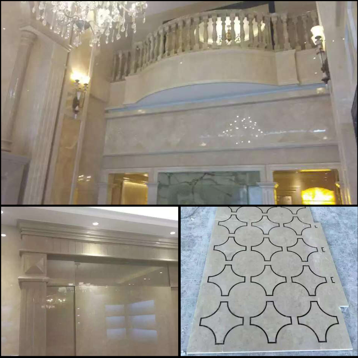 Wabi-sabi Style Kate Beige Marble Slab For Interior Wall Decor Floor Tiles Villa Staircase