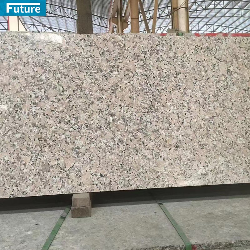 Polish Glazed OEM Rosy Pink Granite Slab For Kitchen Countertop Livingroom Floor Tiles Interior Wall Panel Wash Basin Sink