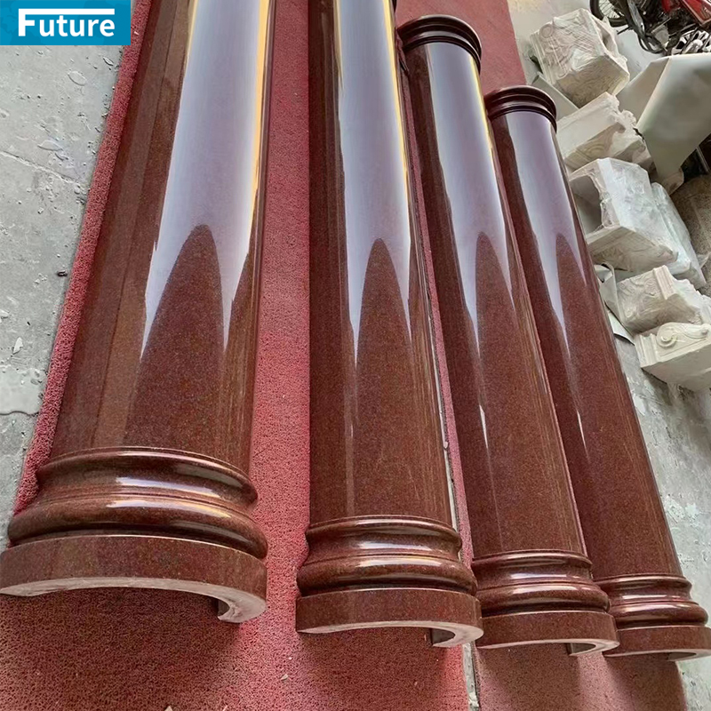 Polish Glazed Wholesales Durable Indian OEM Red Granite Slab For Wall Veneer Ceiling Tiles Floor Tiles Kitchen Countertop Stone Projects