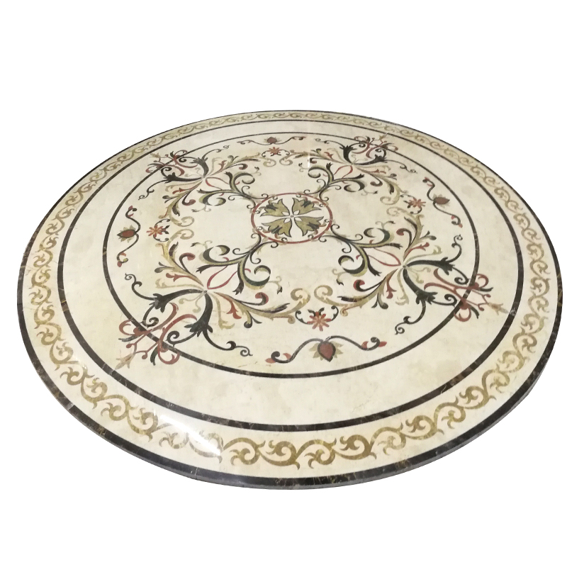 Luxury Round Water Jer Marble Tiles For Villd Decoration Projects Hotel Lobby Floor Tiles Swimming Pool Tiles Wall Decor