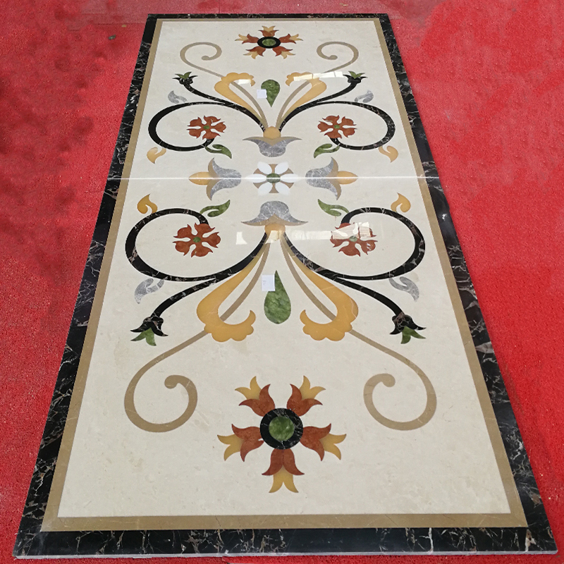 Square Entry Flooring Marble Patterns Italian Flooring Border Elegant Waterjet Marble Green Flower Wall Tile Simple Designs