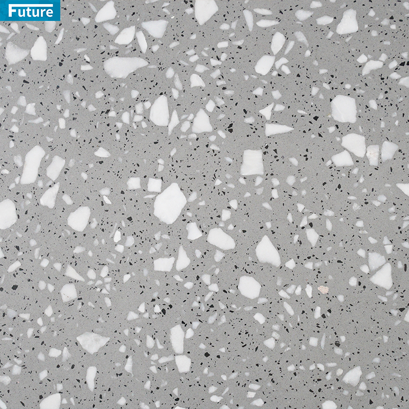 Luxury Terrazzo Matt Rustic Floor Tiles 600x600mm Customize Color Garden Anti Slip Low Water Absorption Tile Swimming Pool Tiles