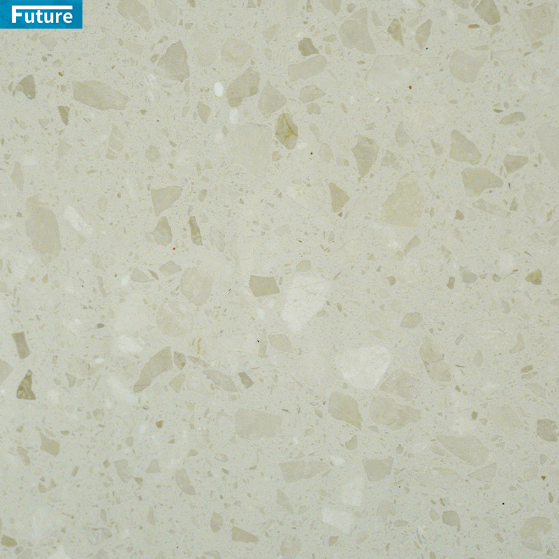 Wholesale Cheap Price Artificial Light Green Terrazzo Tiles Epoxy Terrazzo for Interior Flooring Wall Panel Kitchen Countertops