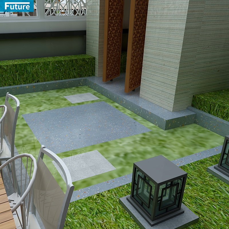 Wholesale Cheap Price Artificial Light Green Terrazzo Tiles Epoxy Terrazzo for Interior Flooring Wall Panel Kitchen Countertops