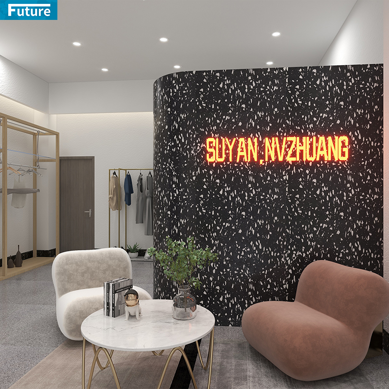 Wholesale Cheap Price Artificial Dark Black Terrazzo Tiles Epoxy Terrazzo for Interior Flooring Wall Panel Kitchen Countertops