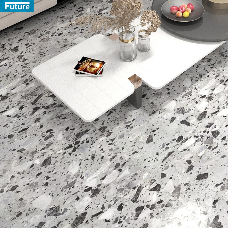 Wholesale Luxury Artificial White And Pink Terrazzo Tiles Epoxy Terrazzo For Interior Floor Tiles Wall Panel Kitchen Countertops Swimming Pool Tiles