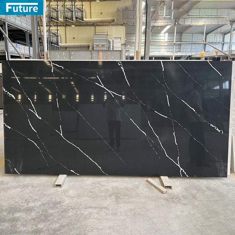 Modren Jumbo Size Extra Large Big Wholesale Price White Calacatta Polished Artificial Quartz Stone Slabs for Kitchen Countertop