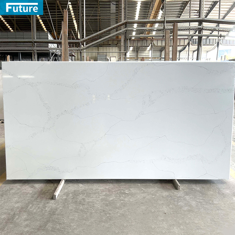Luxury Wholesales Artificial White Quartz Premium Quartz Stone Countertop Classic Style Ideal for Kitchen Bathroom Carrara Quartz