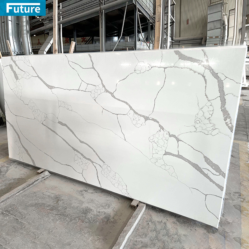 Luxury Wholesales Artificial White Quartz Premium Quartz Stone Countertop Classic Style Ideal for Kitchen Bathroom Carrara Quartz