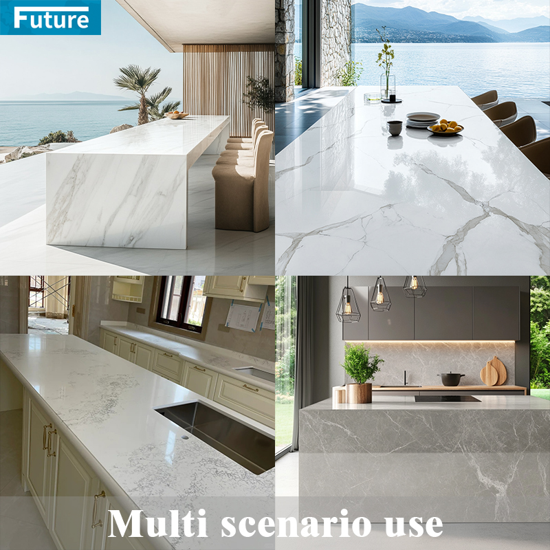 Luxury Wholesales Artificial White Quartz Premium Quartz Stone Countertop Classic Style Ideal for Kitchen Bathroom Carrara Quartz