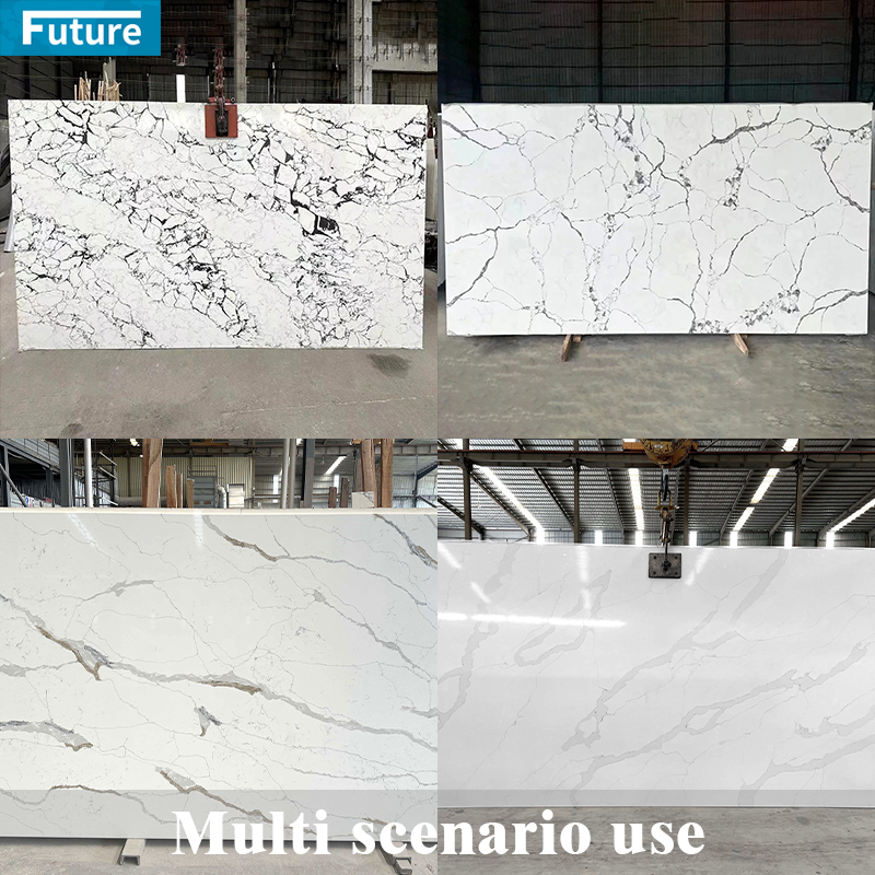 Super White Quartz Stone With Black Veins Counter Top Luxury Quartz Stone Cheap Price Artificial Quartz Stone Slab