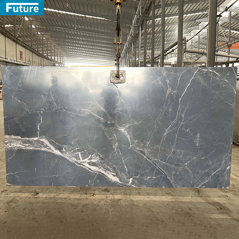 Modern Wholesale White Clear Calacatta Quartz Artificial Stone Kitchen Island Slab Production Line Countertops Slabs