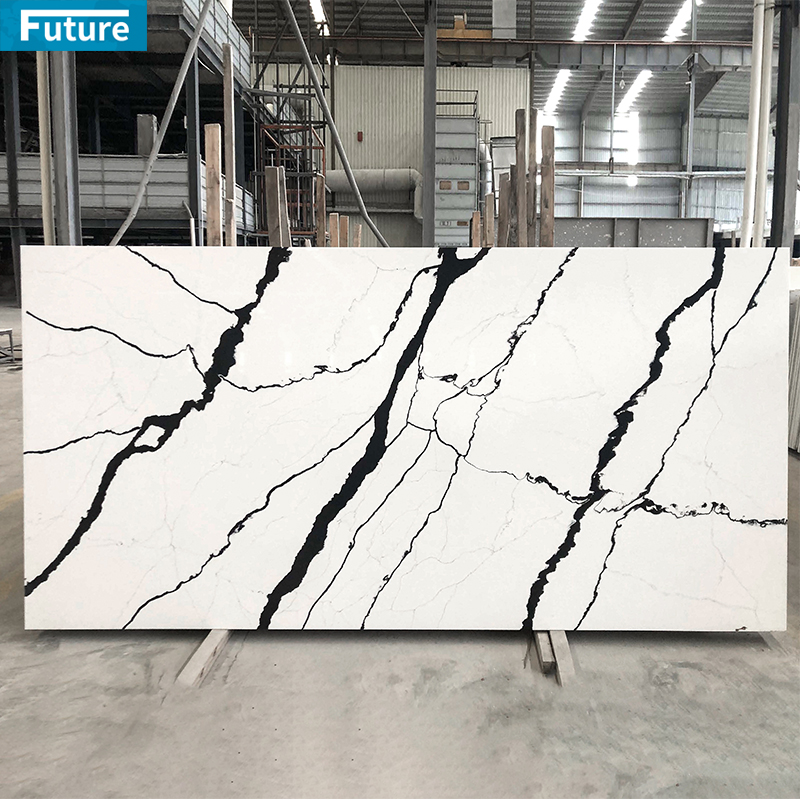 Customize Size Pure White Quartz Artificial Stone Slab for Kitchen Countertop Bathroom Floor Tiles Wall Panel Villa Staircase