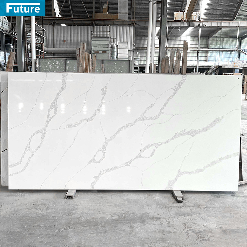 Wholesale Customize Size Modern Black Quartz Artificial Stone Slab for Kitchen Countertop Bathroom Floor Tiles Wall Panel