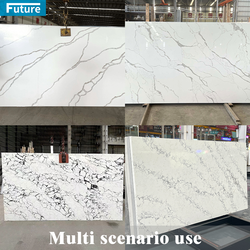 Wholesales Modern Super White Quartz Stone Counter Top Luxury Quartz Stone Cheap Price Artificial Quartz Stone Slab