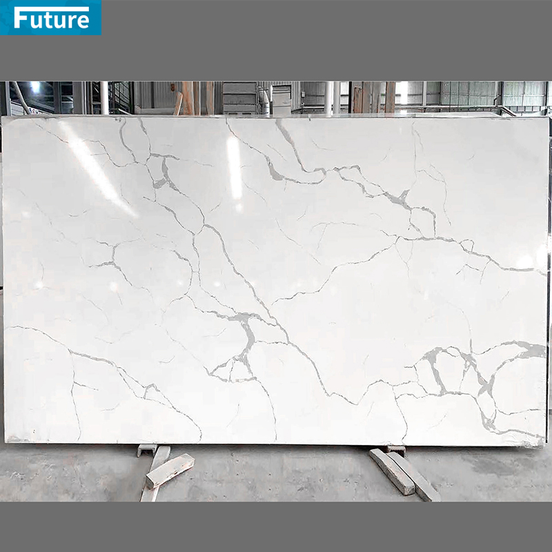 Cheapest Price Pure White Quartz Artificial Stone Slab for Kitchen Countertop Bathroom Floor Tiles Wall Panel Villa Staircase Vanity Top