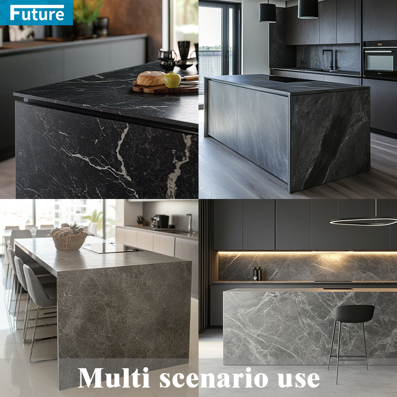 Luxury Pure Grey Veins Printed Quartz Stone Engineered Stone Artificial Quartz Stone Kitchentop Countertop Big Slab
