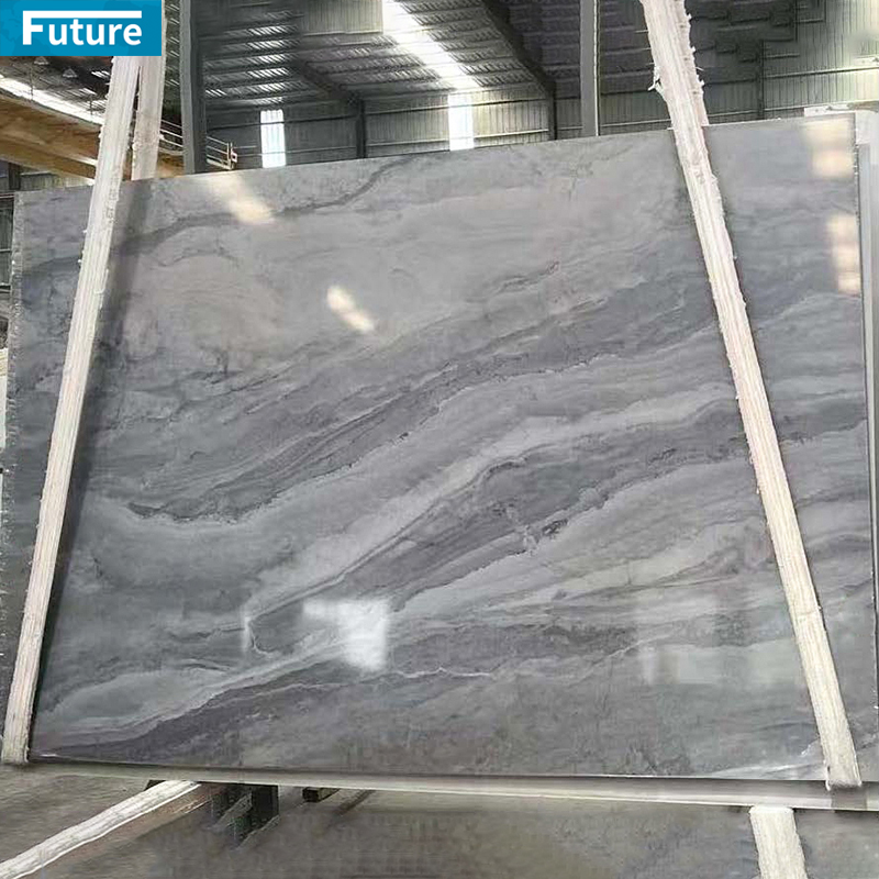 Luxury White Grey Artificial Quartz Stone Slab for Kitchen Countertop Villa Staircase Wash Basin Wall Panel Stone Engineering