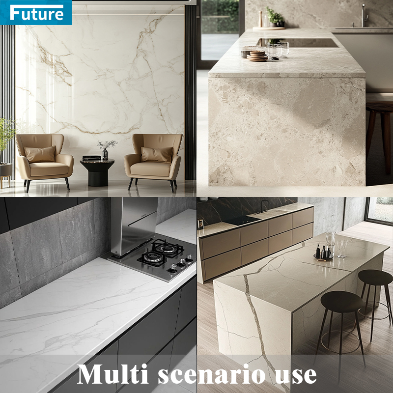 Factory Price Whie Grey Black Artificial Quartz Marble Slab for Kitchen Countertop Villa Staircase Floor Tiles Vanity Top Wall Panel Home Decoration Hotel Lobby Decoration