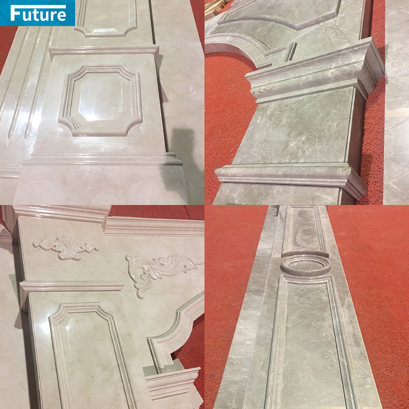 Luxury Style Beige Marble Liner for Home Villa Livingroom Bathroom Wall Decoration Project Hotel Lobby Decor Fireplace