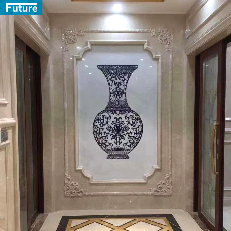 Customize Size Shape Royal Beige Marble Liner for Home Villa Livingroom Wall Decoration Project Hotel Lobby Decor Staircase