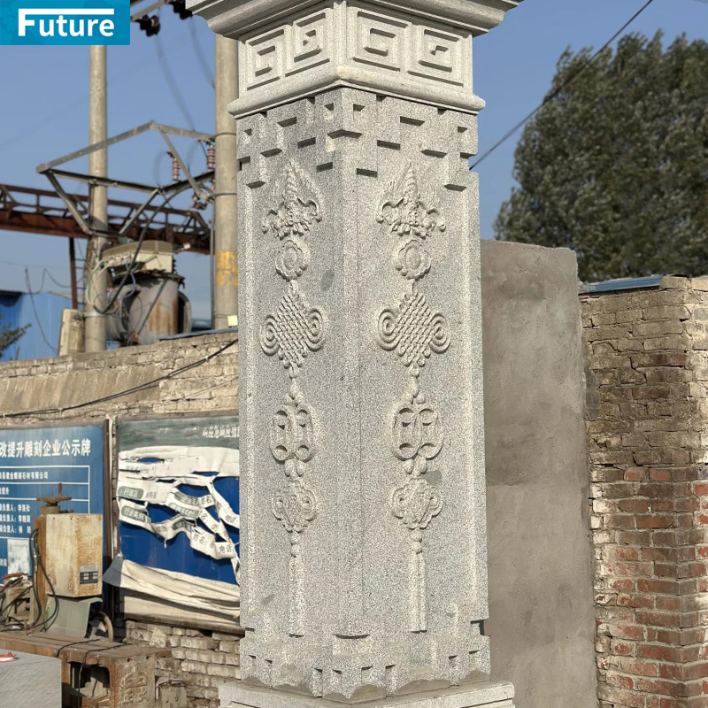 Customize Size Shape Chinese Style Royal Marble Pillar for Home Villa Decoration Project Hotel Lobby Decor