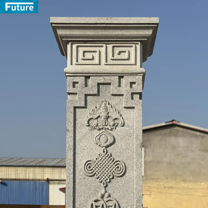 Customize Size Shape Chinese Style Royal Marble Pillar for Home Villa Decoration Project Hotel Lobby Decor