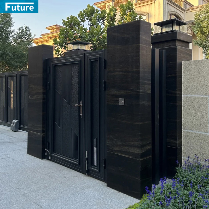Customize Luxury Modern Design Interior Exterior Black Marble Square Column Pillar for Villa Hotel Lobby Decoration Project