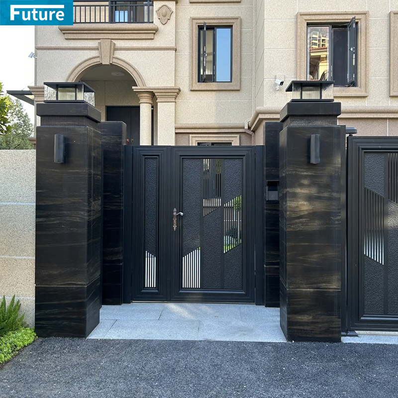 Customize Luxury Modern Design Interior Exterior Black Marble Square Column Pillar for Villa Hotel Lobby Decoration Project