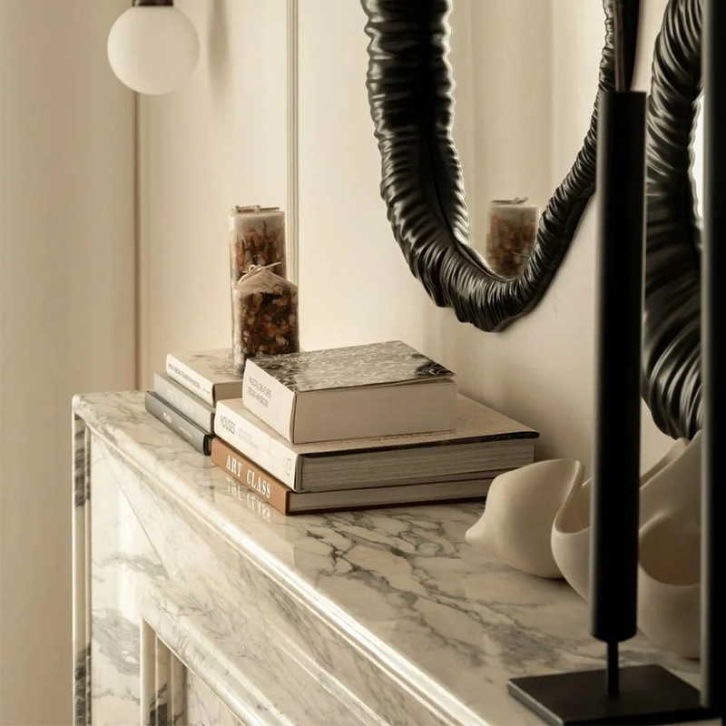 Luxury Indoor Customized Natural Stone Europe Style Indoor Carved Surround Luxury Calacatta Viola Marble Fireplace Mantel