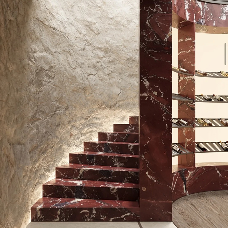 Wholesale Price Dark Verd Red Marble Stone Slab for Exterior Interior Wall Decoration Floor Tiles Villa Mansion Projects Luxury Home Furniture Kitchen Countertop