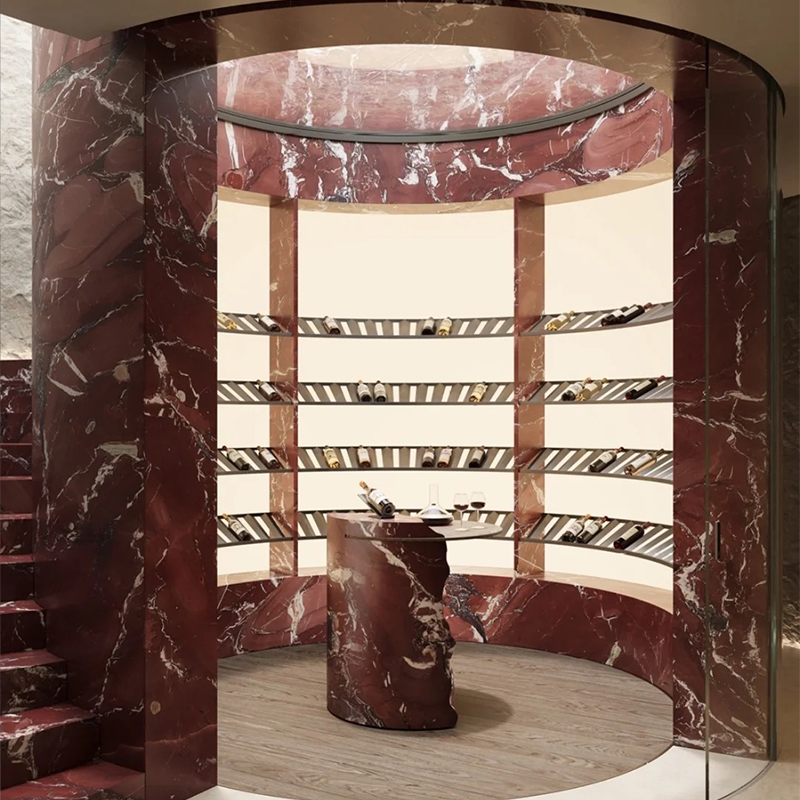 Wholesale Price Dark Verd Red Marble Stone Slab for Exterior Interior Wall Decoration Floor Tiles Villa Mansion Projects Luxury Home Furniture Kitchen Countertop