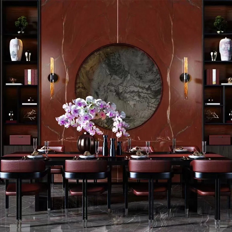 Luxury Royal Red Marble Stone Slab for Exterior Interior Wall Decoration Floor Tiles Villa Mansion Projects Luxury Home Furniture Kitchen Countertop Floor Tiles