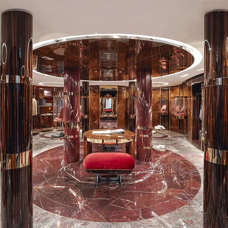 Luxury Royal Cartier Red Marble Stone Slab for Exterior Interior Wall Decoration Floor Tiles Villa Mansion Projects Luxury Home Furniture Kitchen Countertop Floor Tiles