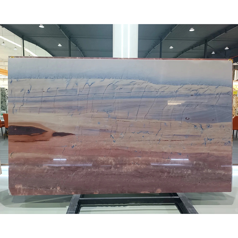 Luxury Royal Rainbow Red Marble Stone Slab for Exterior Interior Wall Decoration Floor Tiles Villa Mansion Projects Luxury Home Furniture Kitchen Countertop Bathroom Vanity