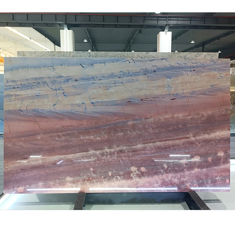 Luxury Royal Rainbow Red Marble Stone Slab for Exterior Interior Wall Decoration Floor Tiles Villa Mansion Projects Luxury Home Furniture Kitchen Countertop Bathroom Vanity