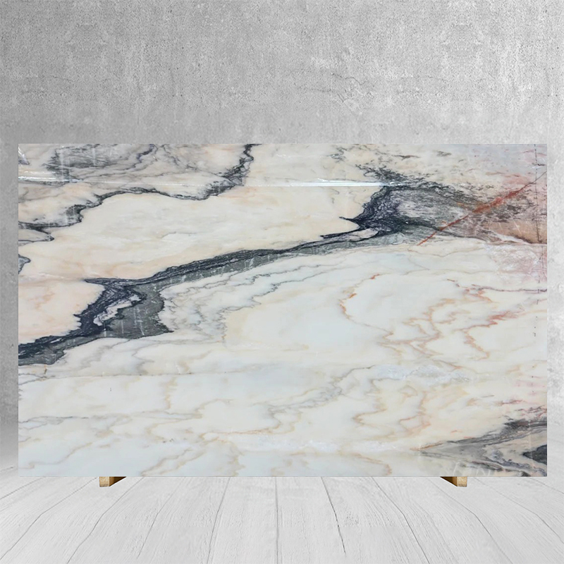 Luxury Royal Smoky Pink Marble Slab for Exterio