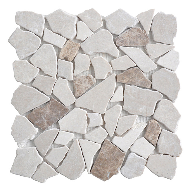 Moroccan Style Inkjet Printing Colorful Flower Marble Tiles Kitchen Bathroom Wall Decoration Natural Stone Mosaic
