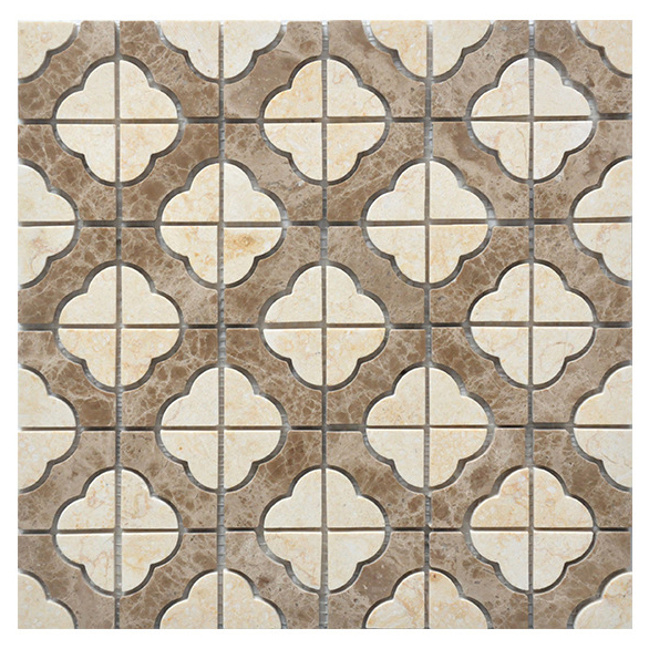 Moroccan Style Inkjet Printing Colorful Flower Marble Tiles Kitchen Bathroom Wall Decoration Natural Stone Mosaic