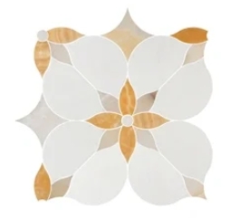 Moroccan Style Inkjet Printing Colorful Flower Marble Tiles Kitchen Bathroom Wall Decoration Natural Stone Mosaic