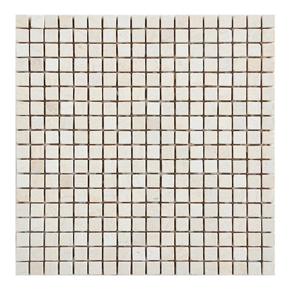 Luxury Customzie Cube Shape Natural White Red Grey Marble Mosaic Tiles for Home Decoration Villa Staircase Wall Panel Floor Tiles