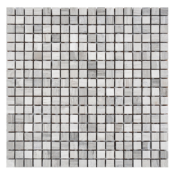Luxury Customzie Cube Shape Natural White Red Grey Marble Mosaic Tiles for Home Decoration Villa Staircase Wall Panel Floor Tiles