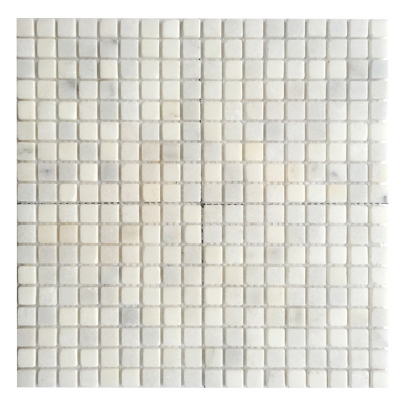 Luxury Customzie Cube Shape Natural White Red Grey Marble Mosaic Tiles for Home Decoration Villa Staircase Wall Panel Floor Tiles